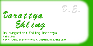 dorottya ehling business card